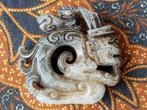 Mooi antiek Oosters fabeldier amulet van jade 5,2 cm., Antiek en Kunst, Ophalen of Verzenden