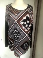 TAIFUN top zwarte achterzijde zwart/bruine voorkant XL, Kleding | Dames, Overige kleuren, Maat 46/48 (XL) of groter, Ophalen of Verzenden