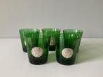 Vintage Dubonnet medaillon glazen (5), groen, BYRRH, France, Ophalen of Verzenden, Gebruikt, Overige typen