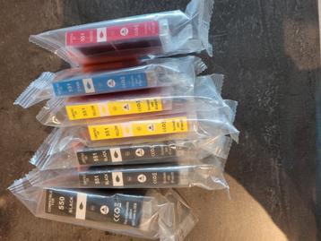 7 inktcatridges voor Canon printer beschikbaar voor biedingen