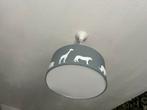 Dieren lampenkap grijs 35cm, 25 tot 50 cm, Rond, Ophalen of Verzenden, Zo goed als nieuw