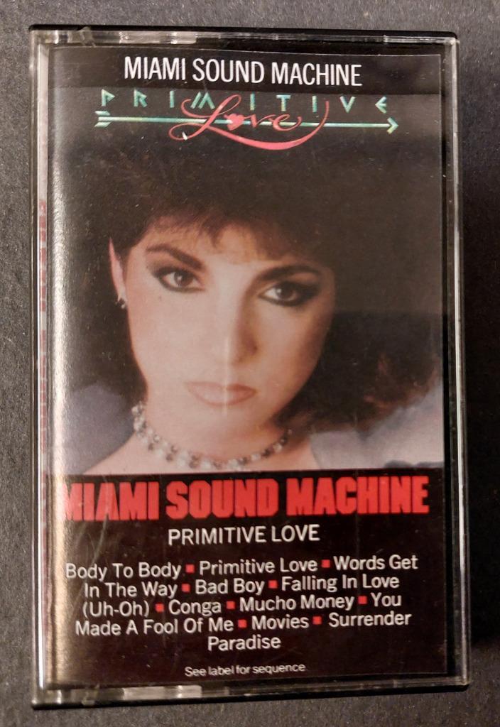 Miami Sound Machine CASSETTE Gloria Estefan USA Primitive, Cd's en Dvd's, Cassettebandjes, Gebruikt, Origineel, Pop, 1 bandje