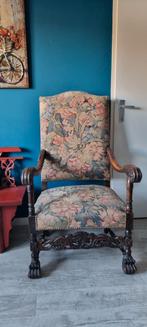ANTIEKE KASTEELSTOEL RIDDERSTOEL FAUTEUIL H119B68xD66 CM, Antiek en Kunst, Antiek | Meubels | Stoelen en Banken, Ophalen