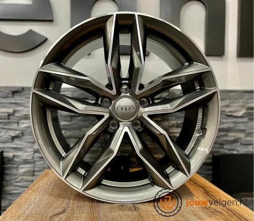 Audi RS6 style antraciet gepolijst 18 19 inch opt. met band, Auto-onderdelen, Banden en Velgen, Banden en Velgen, 17 inch, Personenwagen