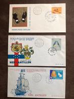 3 X. Eerste dag enveloppe van Nederlandse- Antillen, Postzegels en Munten, Onbeschreven, Ophalen of Verzenden, Rest van de wereld