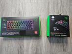 Razer Huntsman Mini (red switches) + Razer PBT Keycap set, Computers en Software, Toetsenborden, Ophalen of Verzenden, Zo goed als nieuw