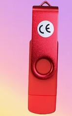 SVZ USB Stick 128GB USB2.0 (Rood) per stuk, Ophalen of Verzenden, Nieuw, SVZ Automatisering, 128 GB