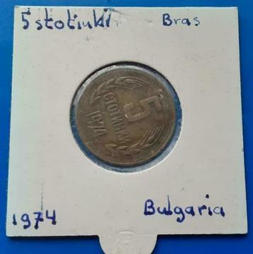 Bulgarije 5 stotinki - 1974    beschikbaar voor biedingen
