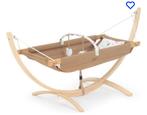 Babyhangmat bruin met hout, Ophalen, Nieuw