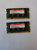 2x 256MB DDR PC2700S-25330 Geheugen, Computers en Software, RAM geheugen, Gebruikt, Ophalen of Verzenden, DDR, Desktop