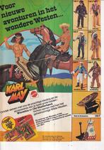Retro reclame 1977 Mattel Karl May pop kano wigwam, Verzamelen, Overige typen, Ophalen of Verzenden