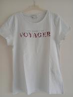 Wit tshirt Cotton Club maat L, Wit, Maat 42/44 (L), Ophalen of Verzenden, Korte mouw
