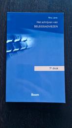 het schrijven van beleidsadviezen 7e druk - Riny Jans, Boom, Zo goed als nieuw, Alpha, HBO