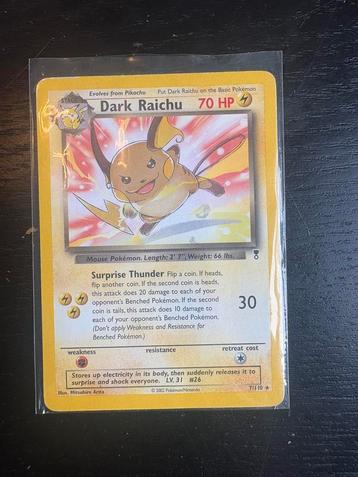 Dark Raichu Legendary collection - non Holo Good beschikbaar voor biedingen