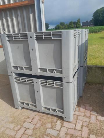 Euro palletbox krat pallet box opslag evt met deksel beschikbaar voor biedingen