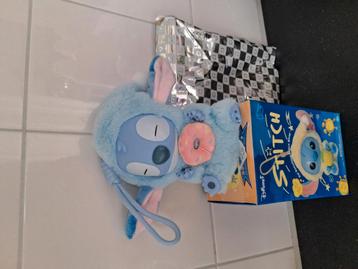 Stitch lafufu nieuw labubu blauw donut 15 cm beschikbaar voor biedingen
