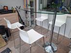 Bartafel met stoelen, Ophalen, Rechthoekig, 100 tot 150 cm, 50 tot 100 cm