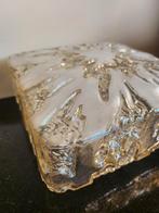 Amberglas plafondlamp xl mid century vintage lamp, Ophalen of Verzenden, Zo goed als nieuw, Glas, Vintage