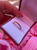9 karaats gouden rainbow ring, Ophalen of Verzenden, Zo goed als nieuw, 17 tot 18, Dame