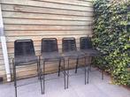 4 barkrukken, Tuin en Terras, Tuinstoelen, Ophalen, Zo goed als nieuw