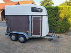 BIKKELHARDE 2 PAARDSTRAILER MET NIEUWE 24 MM BODEM! € 2250, Ophalen, Gebruikt