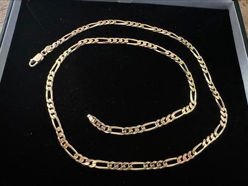 18krt gouden figaro ketting 60cm lang 36gr, Sieraden, Tassen en Uiterlijk, Kettingen, Nieuw, Goud, Goud, Ophalen