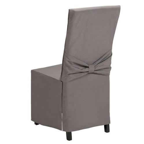 Stoelhoezen antraciet, Huis en Inrichting, Stoelen, Gebruikt, Vijf, Zes of meer stoelen, Stof, Overige kleuren, Ophalen