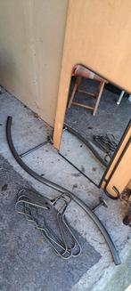 Spiegel en Kapstok m kledinghangers Metaal, Huis en Inrichting, Ophalen, Gebruikt, Minder dan 100 cm, Rechthoekig