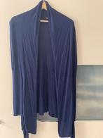 Kobaltblauw wikkelvestje, wol-kasjmier mix, L, Kleding | Dames, Truien en Vesten, Ophalen of Verzenden, Zo goed als nieuw, Blauw
