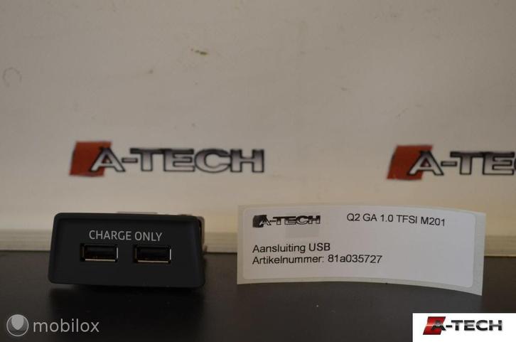 USB aansluiting Audi Q2 GA  ('16->) 81a035727 m201, Auto-onderdelen, Elektronica en Kabels, Audi, Gebruikt, Ophalen of Verzenden