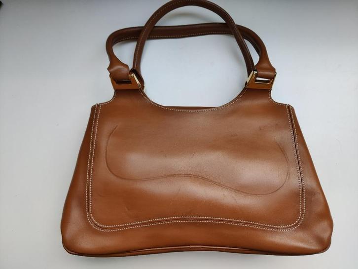 Handtas, kleur café au lait, Sieraden, Tassen en Uiterlijk, Tassen | Damestassen, Zo goed als nieuw, Handtas, Bruin, Ophalen of Verzenden