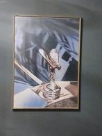 Rolls Royce poster/schilderij in gouden sierlijst, Ophalen of Verzenden, Zo goed als nieuw, Schilderij