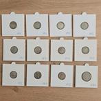 Zilveren dubbeltjes en kwartje Wilhelmina, Ophalen of Verzenden, Koningin Wilhelmina, Zilver