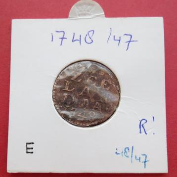 Duit Zeeland 1748/47 Zeelandia Luctor et Emergo Middelburg R beschikbaar voor biedingen