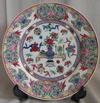 Chinees bord - Handbeschilderd - Gesigneerd, Antiek en Kunst, Ophalen