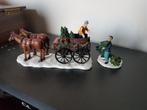 Dickensville Kerst, paard en wagen, Ophalen of Verzenden, Gebruikt