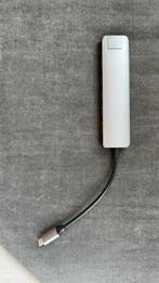 Satechi 7-in-1 USB-C Slim Multiport Adapter - Spacegrijs, Ophalen of Verzenden, Zo goed als nieuw