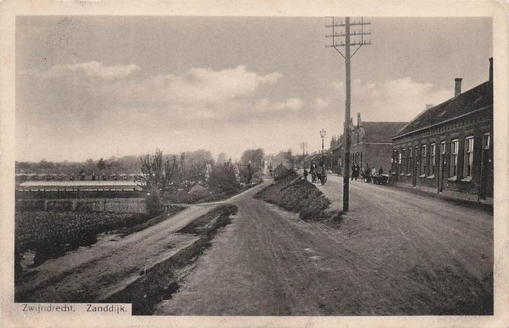 JL968 Zwijndrecht Zanddijk 1915, Verzamelen, Ansichtkaarten | Nederland, Gelopen, Zuid-Holland, Voor 1920, Verzenden