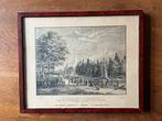Afbeelding van gravure over vismarkt te Leiden e.o., Antiek en Kunst, Ophalen of Verzenden