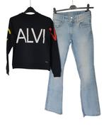 Gave licht blauwe H&M stretch bootcut jeans maat 164., Kinderen en Baby's, Kinderkleding | Maat 164, Broek, H&M, Zo goed als nieuw