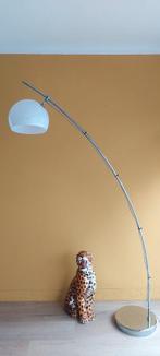 Vintage Rietveld booglamp lamp met retro bol, Ophalen, Gebruikt, Kunststof, 150 tot 200 cm