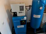 Hydrovane schroefcompressor, luchtdroger en drukvat, Ophalen, Gebruikt, 400 tot 800 liter/min, 10 bar of meer