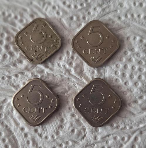 TE KOOP! 4 Munten 5c van Nederlandse Antillen uit 1978!, Postzegels en Munten, Munten | Nederland, Setje, 5 cent, Koningin Juliana