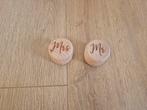 Ringendoosjes Mr & Mrs Hout, Ophalen of Verzenden, Nieuw, Ovaal, Hout