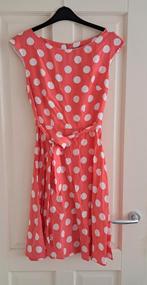 Wallis jurk met stippen zoet roze met wit + ceintuur S 49050, Wallis, ., Wallis, Ophalen of Verzenden