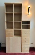 Stevige wandkast / boekenkast met lades, in perfecte staat, Ophalen, 200 cm of meer, Zo goed als nieuw, 25 tot 50 cm