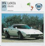 Ma942 autokaart lancia stratos ( 1974 - 1975, Ophalen of Verzenden, Zo goed als nieuw, Auto's