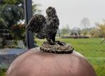 Antieke koperen eierwarmer; kip op nest, Antiek en Kunst, Ophalen of Verzenden