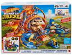 Hot Wheels Monster Truks T-Rex Volcano Arena, Ophalen of Verzenden, Zo goed als nieuw, Handmatig, Hot Wheels