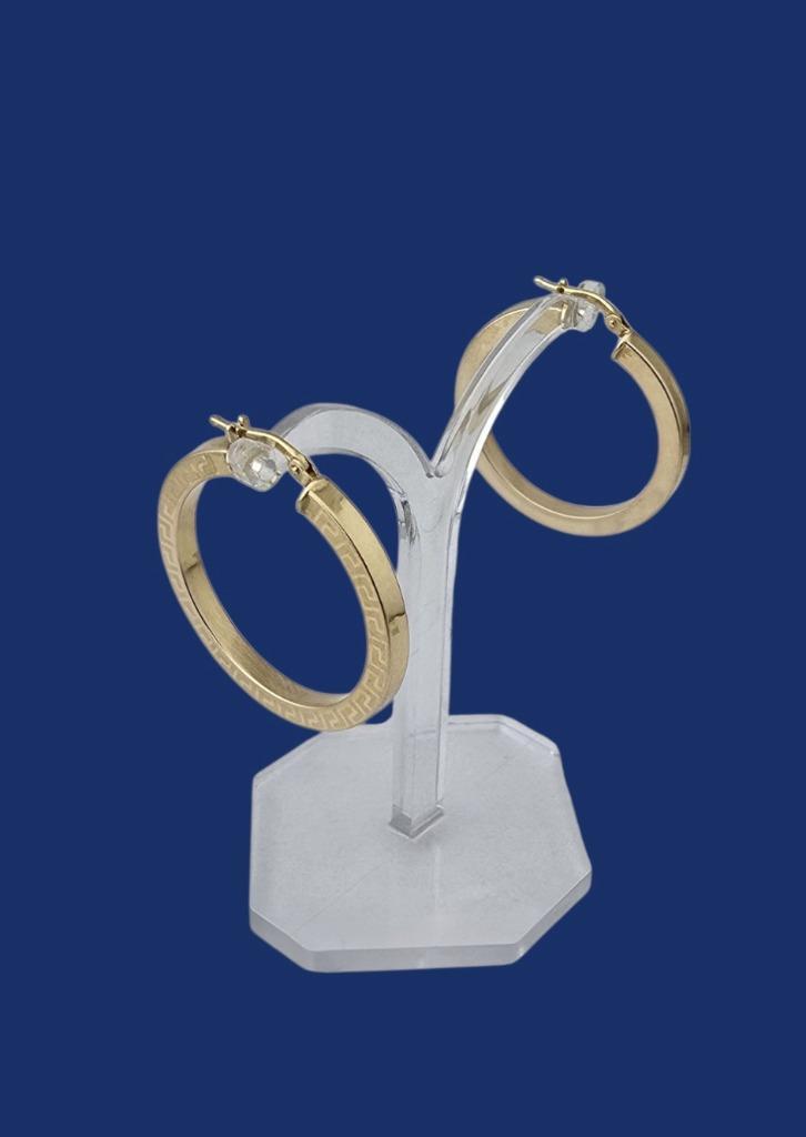 Grote 14 karaat Gouden Oorbellen-creolen 3.4, Sieraden, Tassen en Uiterlijk, Oorbellen, Nieuw, Goud, Goud, Verzenden